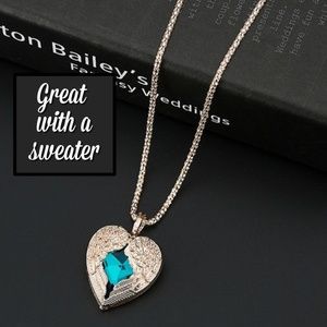 2 for $30 Long Gold Tone Sweater Necklace